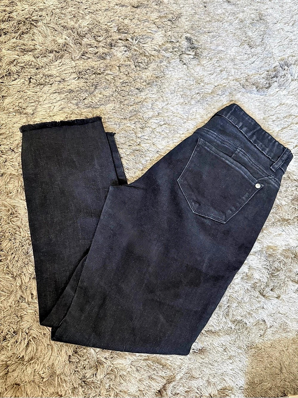 NY&C New York And Company High-Rise Skinny Jeans black curvy sculpting skinny